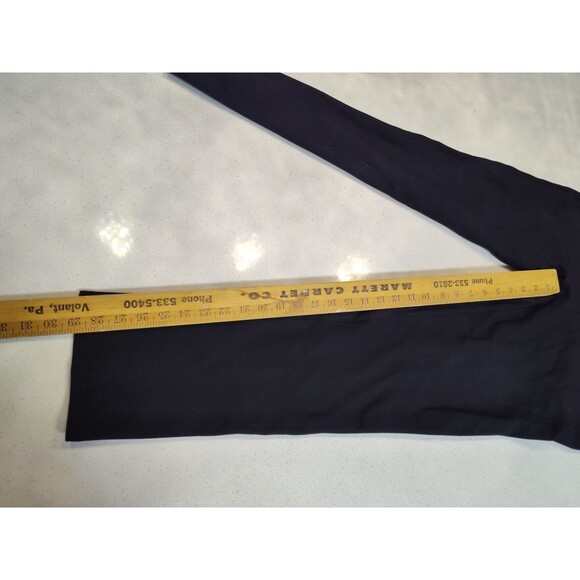 Quince Women Ultra-Stretch Ponte Straight Leg 4-Pocket Pants Size Large Black - Picture 4 of 7